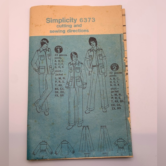 Vintage Simplicity Men’s Sewing Pattern - Picture 5 of 7